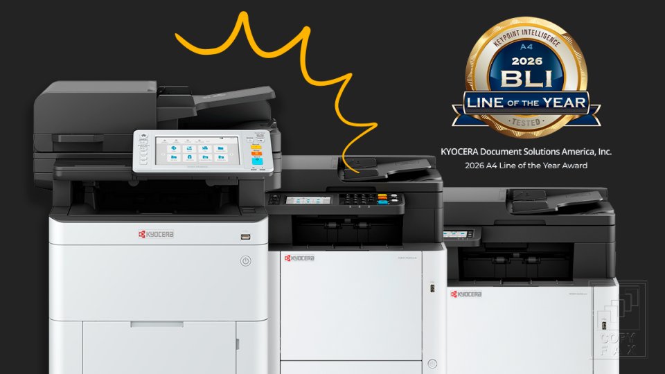 Kyocera gana el premio Línea A4 del año 2026 de Keypoint Intelligence Copyfax del Sureste