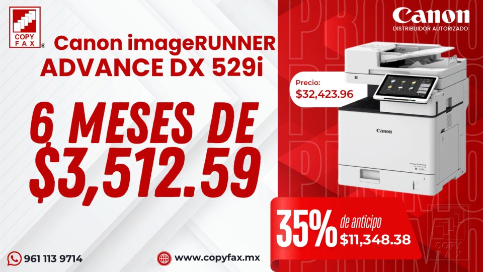 Canon imageRUNNER ADVANCE DX C3926i Copyfax del Sureste