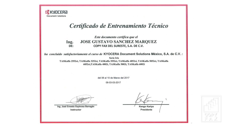 Jose Gustavo Sanchez Marquez