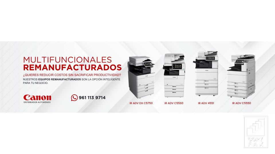 Multifuncionales Remanufacturados Copyfax del Sureste