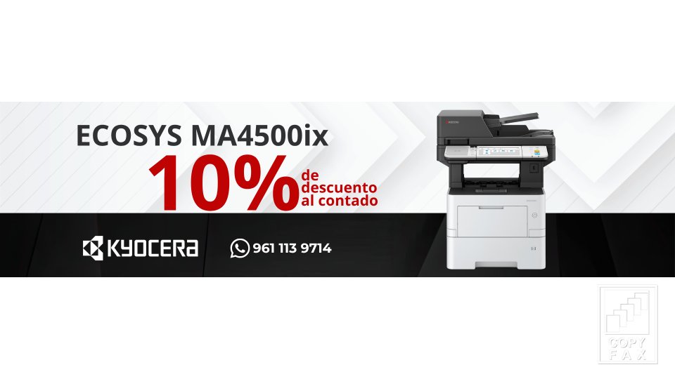 KYOCERA ECOSYS MA4500ix Copyfax del Sureste